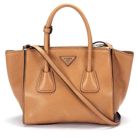 prada handtasche braun leder shopper|Damen.